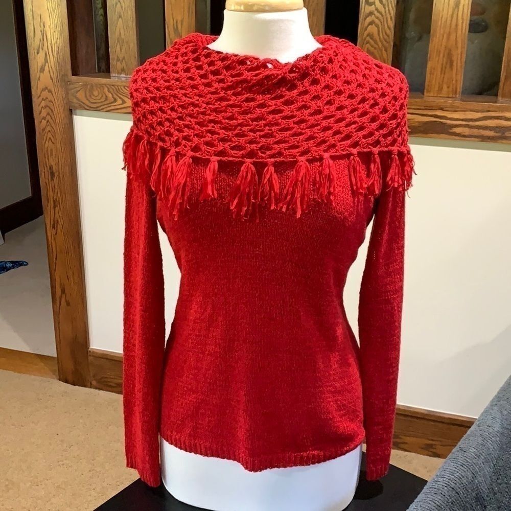 Multiples Red Sweater, Small
